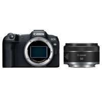 Canon EOS R8 systeemcamera Zwart + RF 50mm f/1.8 STM - thumbnail