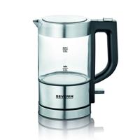 Severin WK3472 Glaswaterkoker 0.5L 1000W RVS/Zwart