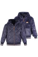 NoNo winter bomberjack meisjes - navy blauw - Bomby - omkeerbaar, capuchon