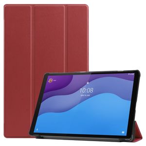 3-Vouw sleepcover hoes - Lenovo Tab M10 HD Gen 2 (2e generatie) - Bordeaux Rood