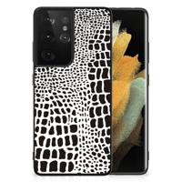 Samsung Galaxy S21 Ultra Dierenprint Telefoonhoesje Slangenprint