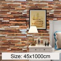 Kleurrijke leisteen creatieve 3D steen baksteen decoratie behang Stickers slaapkamer woonkamer muur waterdicht Wallpaper Roll grootte: 45 * 1000cm