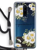 Daisies: OnePlus 7 Pro Transparant Hoesje met koord