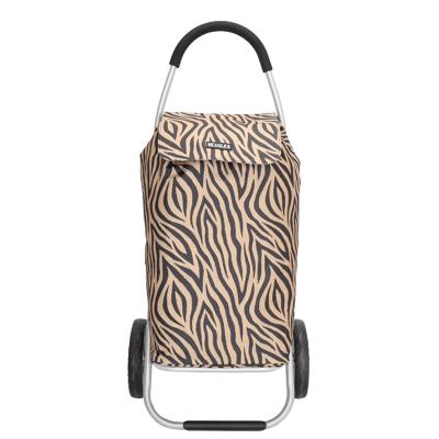 Beagles Alberic Boodschappen Trolley Lichtgewicht-zebra brown