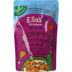 Ella&apos;s Kitchen Kipkerrie sperzieboon kokos 10+ maanden bio