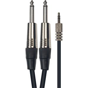 Yellow Cable K07M-3 2x TS jack 6.3mm - TRS jack 3.5mm, 3 meter