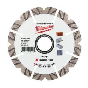 Milwaukee Accessoires Diamantslijpschijf SpeedCross Extreme HUDD 115mm - 1 stuk - 4932492147 4932492147