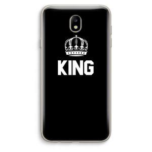 King zwart: Samsung Galaxy J7 (2017) Transparant Hoesje