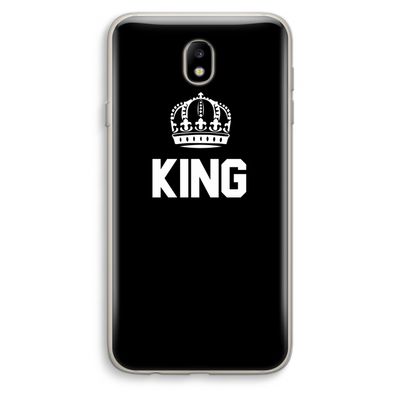 King zwart: Samsung Galaxy J7 (2017) Transparant Hoesje
