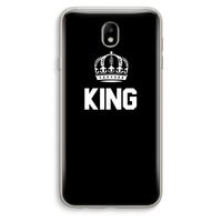 King zwart: Samsung Galaxy J7 (2017) Transparant Hoesje
