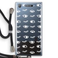 Eye pattern #3: Sony Xperia XZ1 Transparant Hoesje met koord