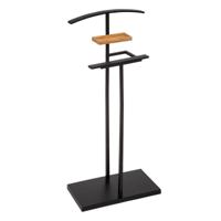 Kledingrek Dressboy - Colbert/jas hanger - staand model - bamboe/metaal - zwart - 45 x 114 cm