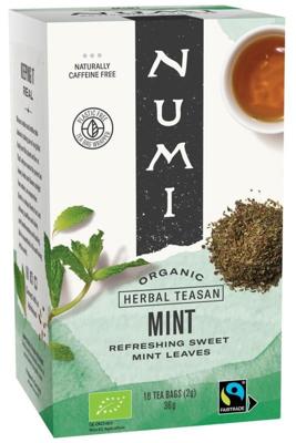 Numi Herbal teasan mint bio 18 Zakjes Numi Herbal teasan mint bio 18 Zakjes
