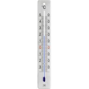 Buitenthermometer geborsteld rvs 28 cm