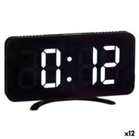 Digitale Tafelklok Gift Decor BSMXHX-8201-1 BSMXHX-8201-1 Zwart (12 Stuks)