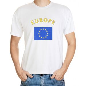 Europeese vlag t-shirts 2XL  -