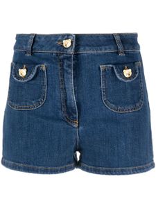 Moschino short en jean à boutonnière - Bleu