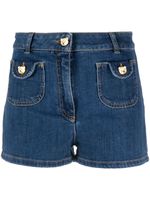 Moschino short en jean à boutonnière - Bleu - thumbnail