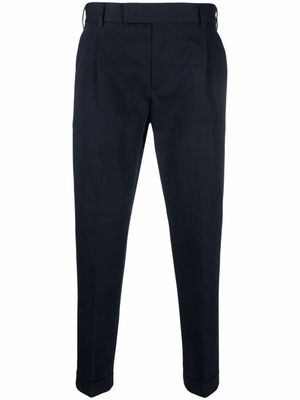 PT Torino pantalon court à coupe fuselée - Bleu