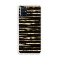 Gouden strepen: Galaxy A51 4G Transparant Hoesje