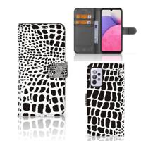Samsung Galaxy A33 5G | Telefoonhoesje | Met pasjeshouder | Slangenprint