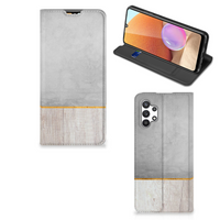 Samsung Galaxy A32 4G | A32 5G Enterprise Editie Book Wallet Case Wood Concrete