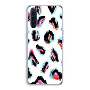 Cheetah color: Oppo A91 Transparant Hoesje