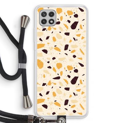 Terrazzo N°13: Samsung Galaxy A22 4G Transparant Hoesje met koord