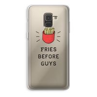 Fries before guys: Samsung Galaxy A8 (2018) Transparant Hoesje