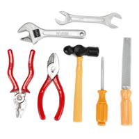Toi-Toys Power tools gereedschapset in zak, 7dlg.