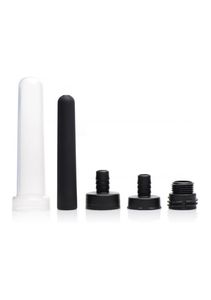 Travel Enema Water Bottle Adapter Set - 5 pieces - Black