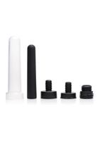 Travel Enema Water Bottle Adapter Set - 5 pieces - Black