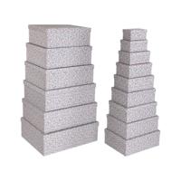 Set decoratieve dozen Versa Roze Karton Blommor (15 Onderdelen)