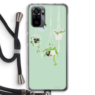 Hang In There: Xiaomi Redmi Note 10 Pro Transparant Hoesje met koord
