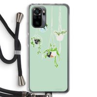 Hang In There: Xiaomi Redmi Note 10 Pro Transparant Hoesje met koord