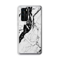 Witte marmer 2: Huawei P40 Transparant Hoesje
