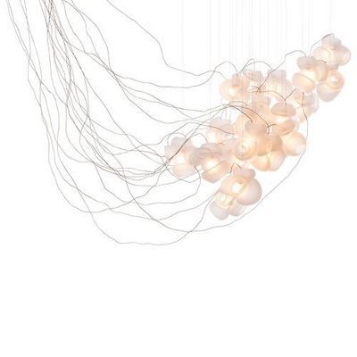 Bocci 100.19 Semi-rigid Hanglamp - Transparant - Ronde plafondkap