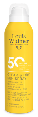 Louis Widmer Suncare Clear & Dry Sun Spray 50 Licht Geparfumeerd 200ml