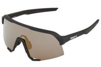 100% S3 Soft Tact Zwart Bril - Really Soft Gold lenzen 100% S3 Soft Tact Zwart Bril - Really Soft Gold lenzen