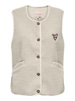 Only Onlbaby Life Teddy Vest Pnt Cs Gilets 5003901 Birch Leo Heart Batch