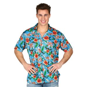 Hawaii Blouse Tropical Blauw