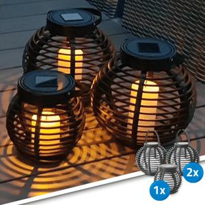 Solar basket voordeelset 3 lampen op zonne energie | solarlampkoning