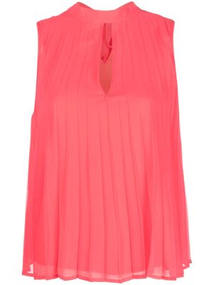 LIU JO blouse plissée à design sans manches - Rose