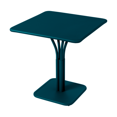 Fermob Luxembourg tuintafel kolom 71x71 cm Acapulco Blue