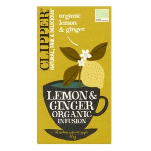 Clipper - Organic lemon & ginger tea - 20 zakjes