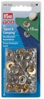 Prym Naaivrije Drukknopen Sport & Camping 15mm 03 Zilver