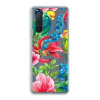 Papegaaien: Sony Xperia 5 II Transparant Hoesje