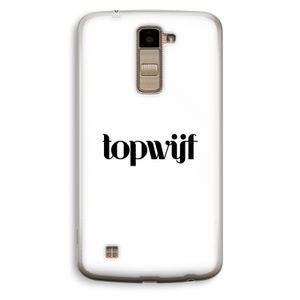 Topwijf Wit: LG K10 (2016) Transparant Hoesje