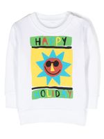 Stella McCartney Kids sweat à imprimé Happy Holiday - Blanc - thumbnail