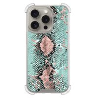 iPhone 15 Pro shockproof hoesje - Snake pastel